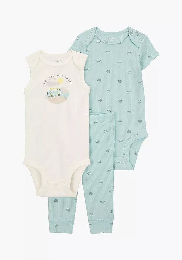 CONJUNTO 3 PEÇAS CARTER'S - KOMBI- MENINO