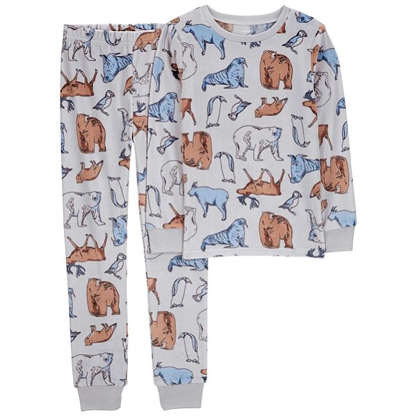 PIJAMA LONGO 2 PEÇAS CARTER´S - ZOO - MENINA