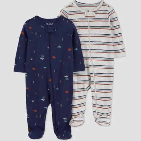 KIT 2 MACAÇÕES CARTER´S - AZUL E LISTRADO - MENINO