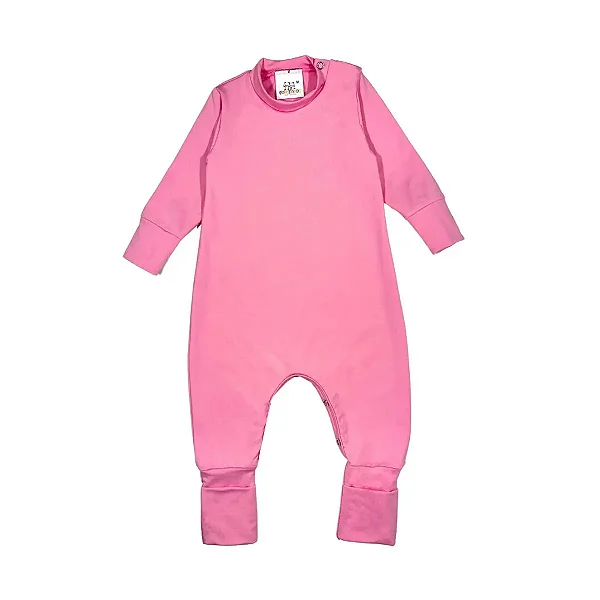 MACACÃO TÉRMICO FOFOTINHOS - ROSA BLUSH - MENINA
