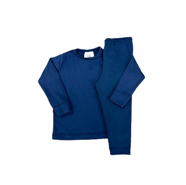 CONJUNTO TÉRMICO 2 PEÇAS COMFORT FOFOTINHOS - AZUL MARINHO - UNISSEX