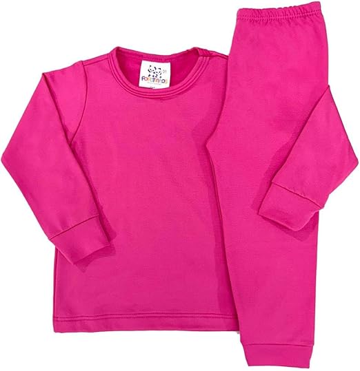 CONJUNTO TÉRMICO 2 PEÇAS COMFORT FOFOTINHOS - ROSA CHICLETE - MENINA