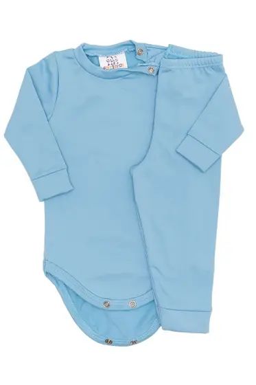 CONJUNTO TÉRMICO 2 PEÇAS COMFORT FOFOTINHOS - AZUL CLARO - UNISSEX