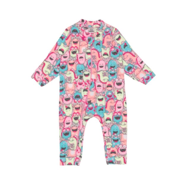 MACACÃO TÉRMICO SOFT PETTENATI FOFOTINHOS - MONSTRINHOS NEON ROSA - MENINA