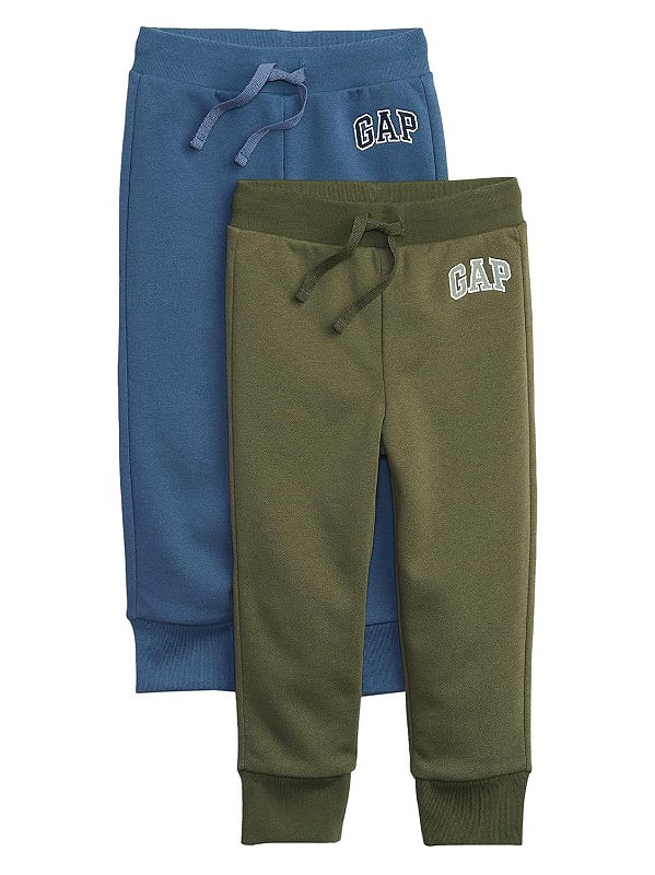 KIT 2 CALÇAS GAP - AZUL E VERDE MILITAR - MENINO