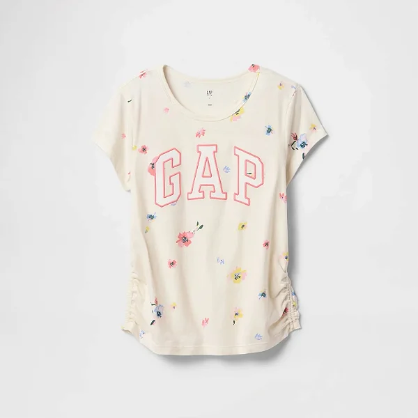 CAMISETA MANGA CURTA GAP KIDS - FLORZINHAS - MENINA