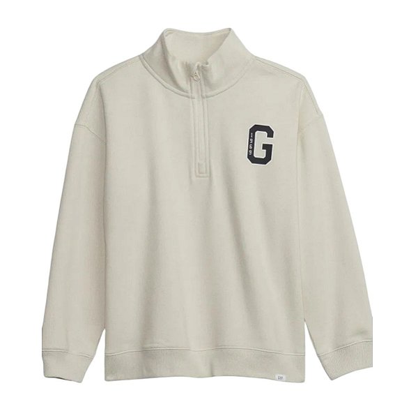 MOLETOM FLANELADO GAP - CREME - MENINO