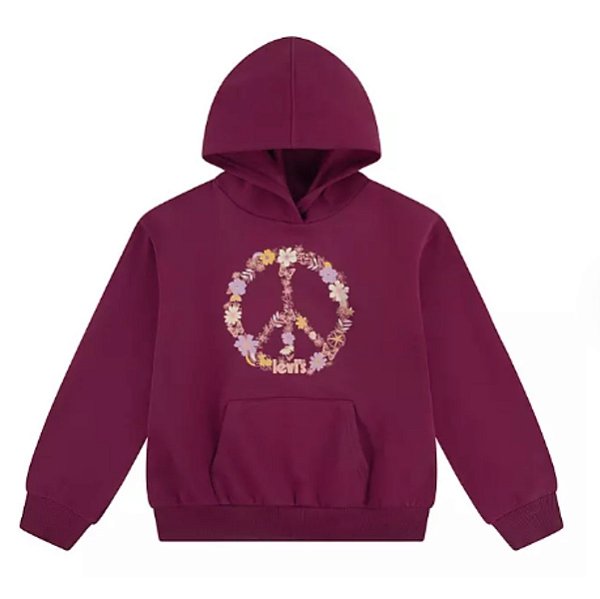 MOLETOM FLANELADO LEVI'S - MARSALA - MENINA