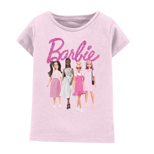 CAMISETA MANGA CURTA BARBIE  - ROSA - MENINA