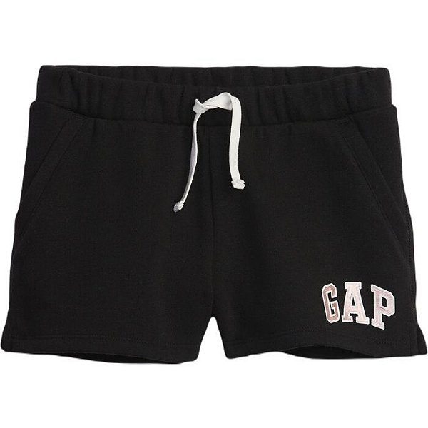 BERMUDA MOLETOM GAP KIDS - PRETO - MENINA