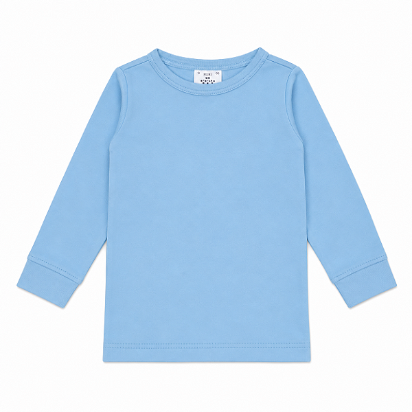 CAMISETA TÉRMICA MANGA LONGA COMFORT FOFOTINHOS - AZUL CLARO - UNISSEX