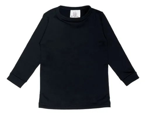 CAMISETA TÉRMICA MANGA LONGA PETTENATI FOFOTINHOS - PRETO - UNISSEX