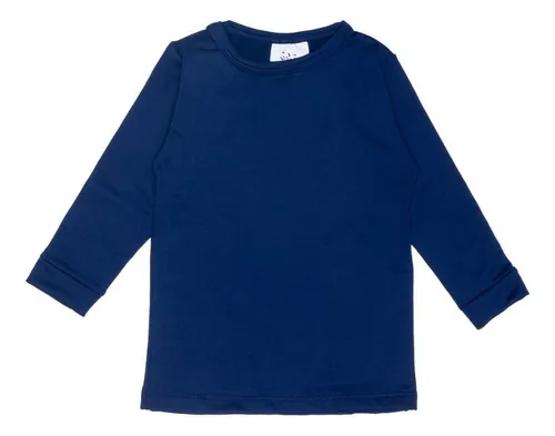 CAMISETA TÉRMICA MANGA LONGA PETTENATI FOFOTINHOS - AZUL MARINHO - UNISSEX