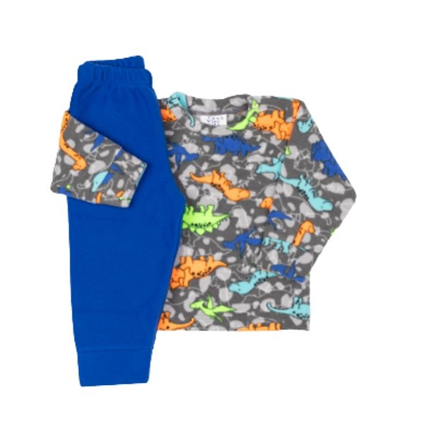 PIJAMA TÉRMICO SOFT 2 PEÇAS PETTENATI FOFOTINHOS - DINOSSAUROS NEON - MENINO