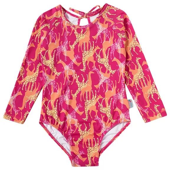 MAIÔ MODA PRAIA TIP TOP KIDS - GIRAFINHA - PROTEÇÃO UV50+ - MENINA
