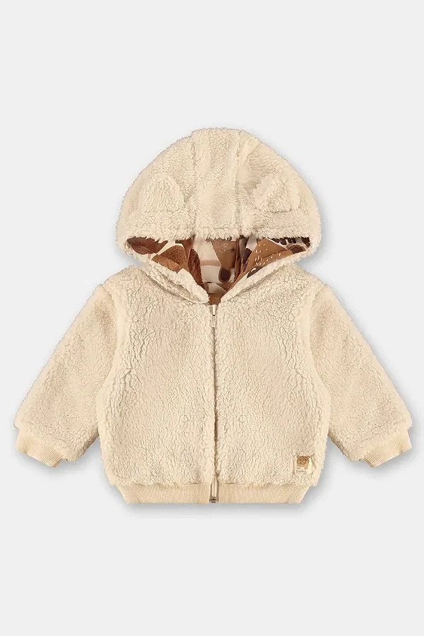 CASACO PELUCIADO UP BABY - URSINHO OFF WHITE - MENINO