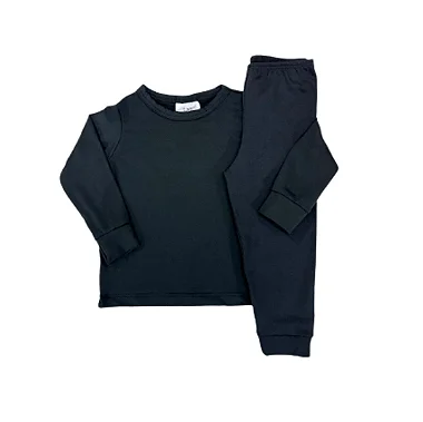CONJUNTO TÉRMICO 2 PEÇAS COMFORT FOFOTINHOS - PRETO - UNISSEX