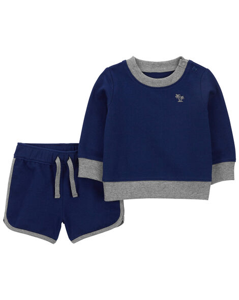 CONJUNTO MOLETINHO-  2 PEÇAS -CARTER'S - COQUEIRO - MENINO