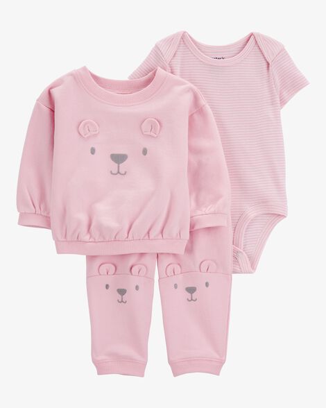 CONJUNTO 3 PEÇAS CARTER'S - URSINHO - MENINA