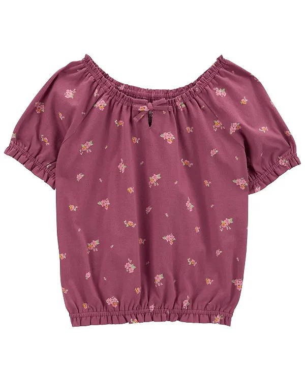 BATINHA OSHKOSH - FLORAL BORDO - MENINA
