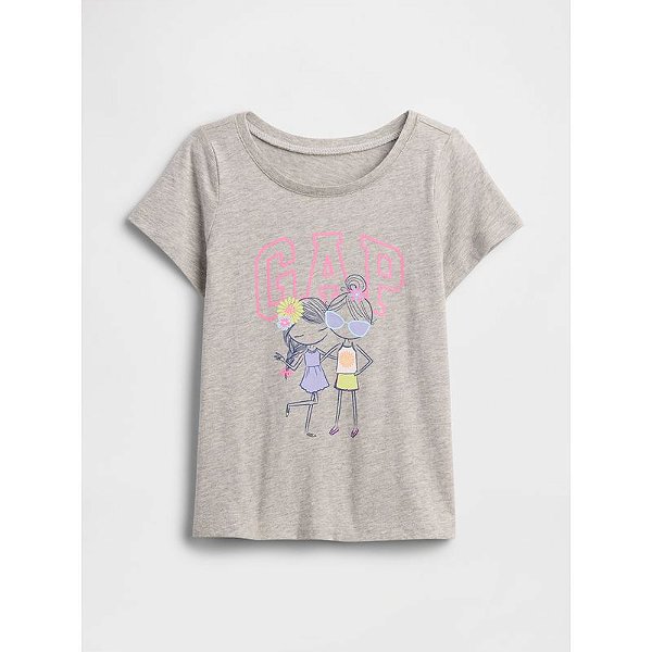 CAMISETA MANGA CURTA GAP - AMIGAS - MENINA