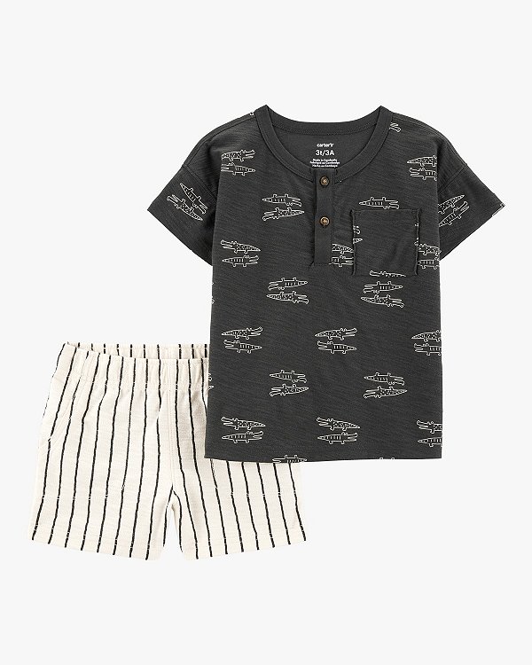 CONJUNTO VERÃO 2 PEÇAS CARTER'S - JACAREZINHO - MENINO