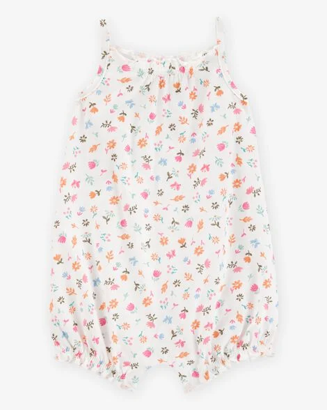 MACACÃO ROMPER CARTER'S - FLORZINHAS - MENINA
