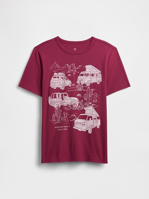 CAMISETA MANGA CURTA GAP KIDS - CAMINHÃO - MENINO
