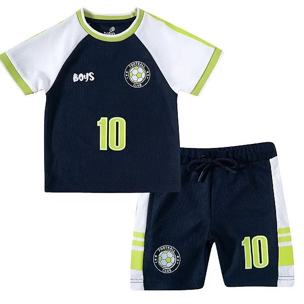 CONJUNTO VERÃO 2 PEÇAS TIP TOP KIDS - FOOTBALL - MENINO