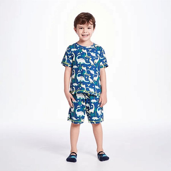 PIJAMA 2 PEÇAS TIP TOP KIDS - DINO - MENINO