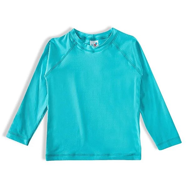 CAMISETA MODA PRAIA TIP TOP - TURQUESA CLARO - PROTEÇÃO +50UV - UNISSEX
