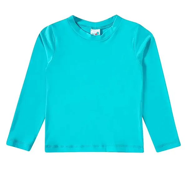 CAMISETA MODA PRAIA TIP TOP - TURQUESA CLARO - PROTEÇÃO +50UV - UNISSEX