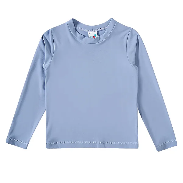 CAMISETA MODA PRAIA TIP TOP - LILÁS CLARO - PROTEÇÃO +50UV - MENINA