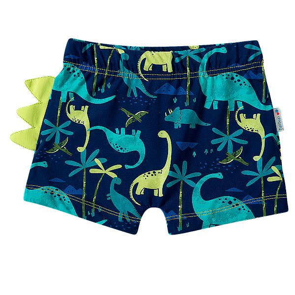 SUNGA MODA PRAIA TIP TOP TODDLER -  DINOS - PROTEÇÃO UV50+  - MENINO