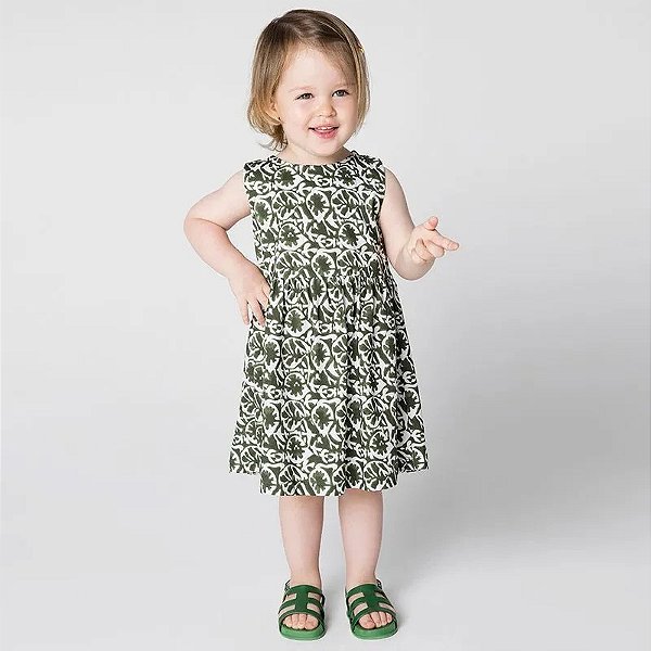 VESTIDO GREEN TODDLER - BAOBA VERDE - MENINA