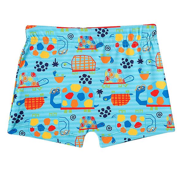 SUNGA MODA PRAIA TIP TOP KIDS -  TARTARUGA - PROTEÇÃO UV50+  - MENINO