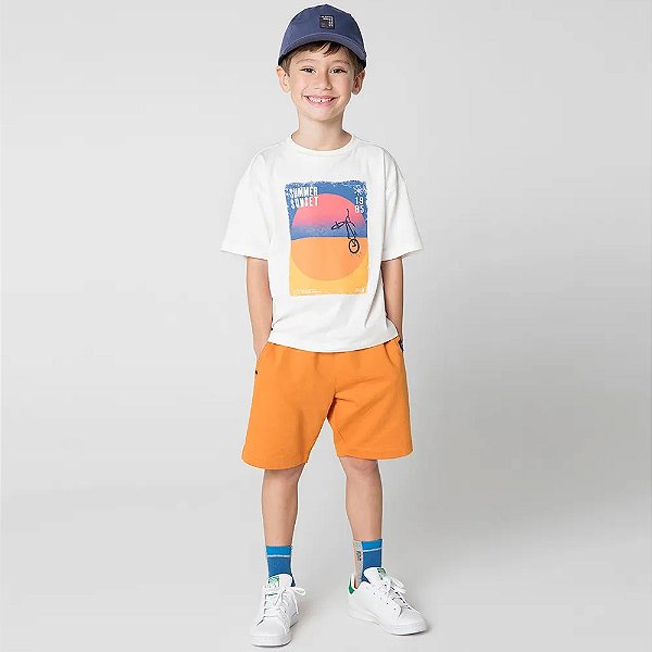 BERMUDA GREEN - LARANJA - MENINO