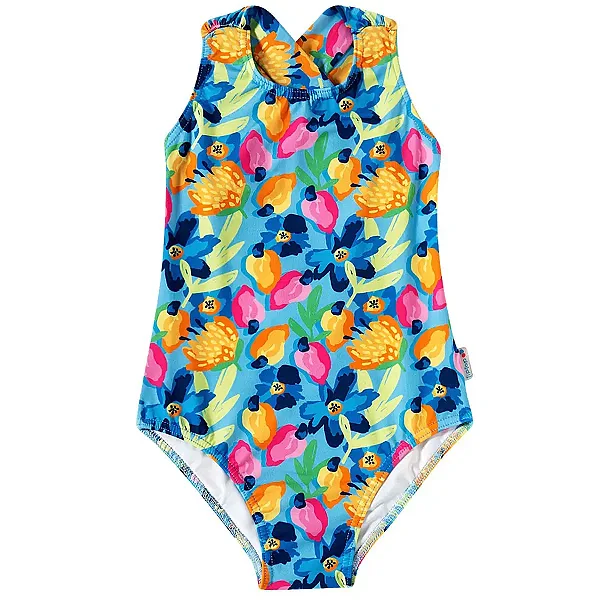 MODA PRAIA MAIÔ TIP TOP KIDS- CAJU - PROTEÇÃO UV50+ - MENINA