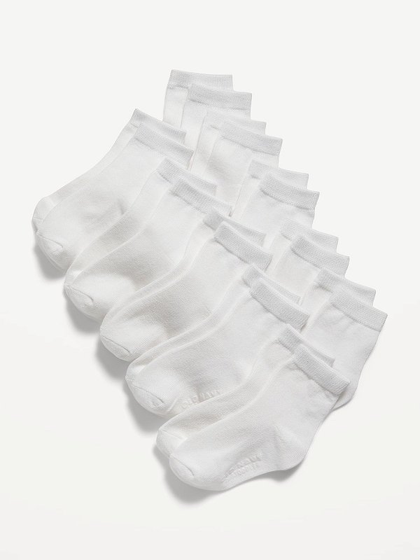 KIT 10 MEIAS OLD NAVY - BRANCA - UNISSEX