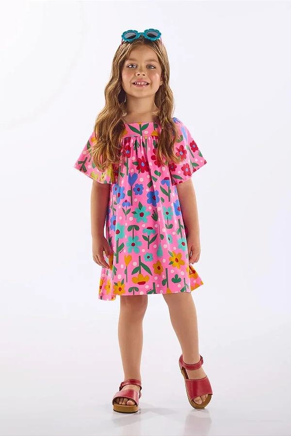 VESTIDO UP BABY - FLORZINHAS - MENINA