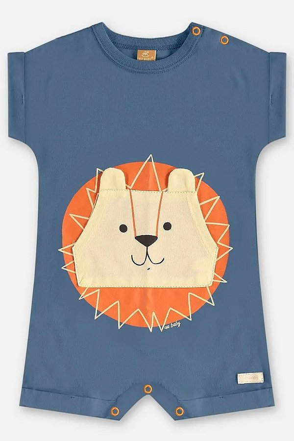 MACACÃO ROMPER UP BABY - LEÃOZINHO - MENINO