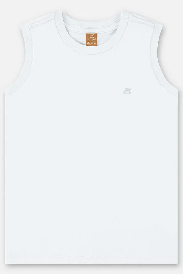 CAMISETA REGATA UP BABY - BRANCO - MENINO