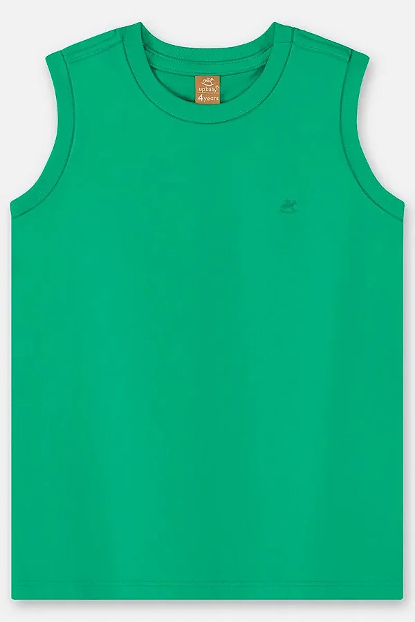 CAMISETA REGATA UP BABY KIDS - VERDE ESCURO - MENINO