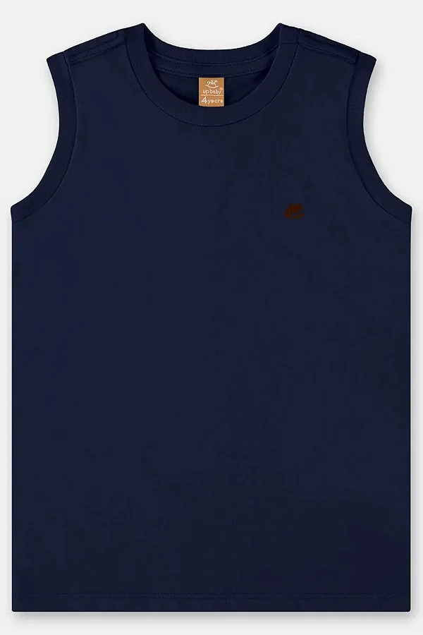 CAMISETA REGATA UP BABY KIDS - AZUL ESCURO - MENINO
