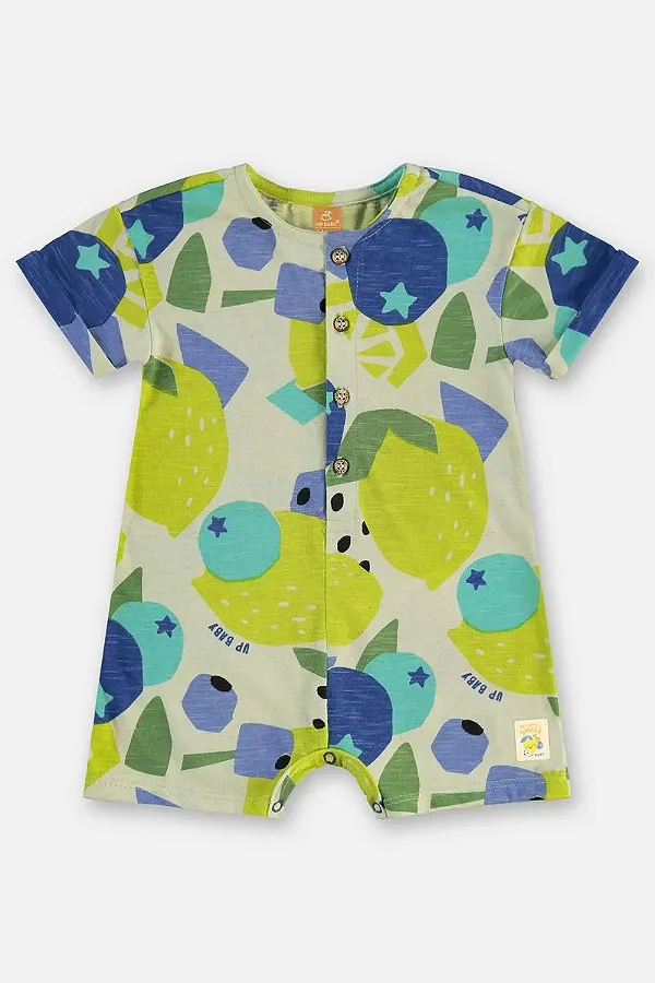 MACAÇÃO ROMPER UP BABY - FRUTINHAS  - MENINO