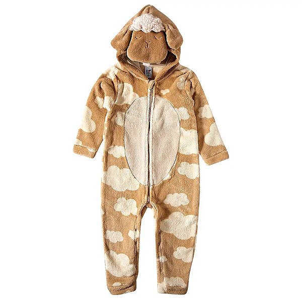 MACACÃO PELUDINHO TODDLER TIP TOP - OVELHINHA - UNISSEX