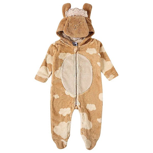 MACACÃO PELUDINHO TIP TOP BEBÊ - OVELHINHA - UNISSEX