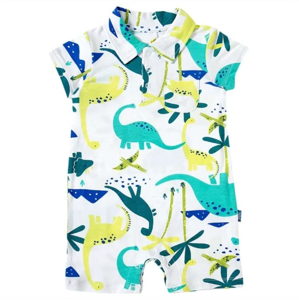 MACACÃO ROMPER TIP TOP BEBÊ - DINO - MENINO