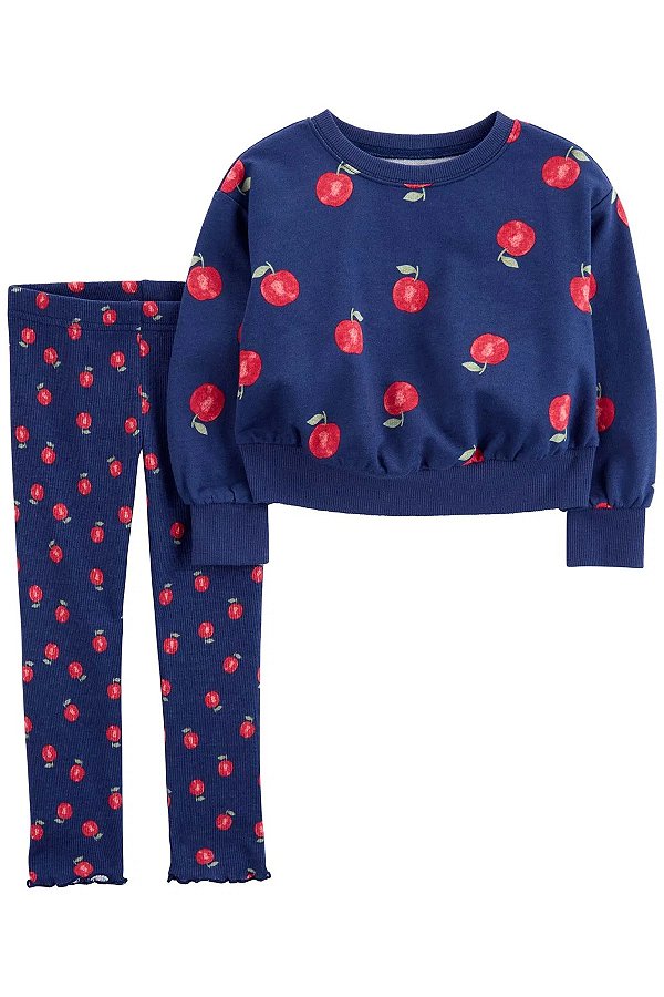 CONJUNTO 2 PEÇAS CARTER'S - MAÇÃZINHA - MENINA