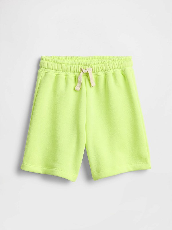 BERMUDA MOLETOM FLANELADO GAP - AMARELO NEON - MENINO